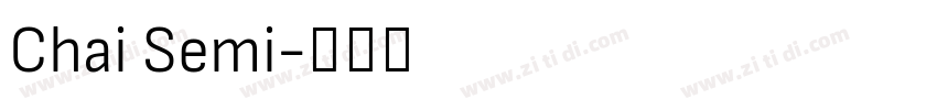 Chai Semi字体转换